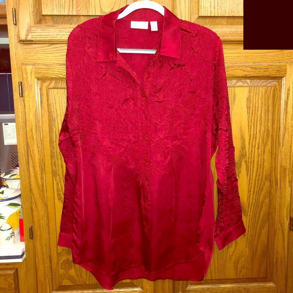 Sale! Worn Once Chico’s Silky Blouse